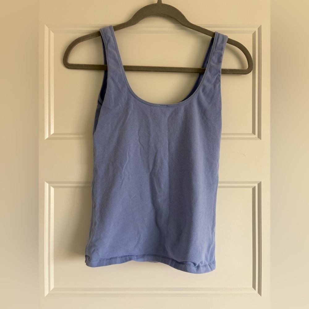 Skims cotton tank, periwinkle blue, size medium